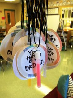 Glow Stick necklaces for Meet the Teacher night 