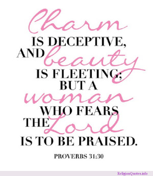 Proverbs 31:30