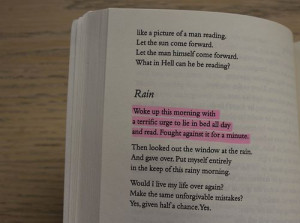 distantheartbeats: Raymond Carver, Rain