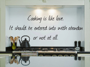 Cooking Wall Quote