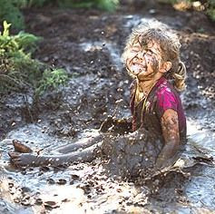 ... play in the mud @ the river. children playing in mud | girl+playing+in