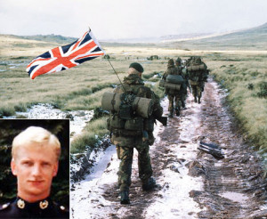 Revealed at last: face of Falklands 'yomping' Marine