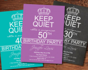 Surprise 50th Birthday Party Invitation Men / Women 40th