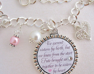 ... girl BRACELET Gift Beautiful Quote Maid of Honor Gift Beach Jewelry