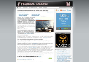 Financial Samurai for personal finance blog Editor's Picks