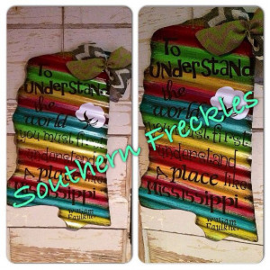 State of Mississippi silhouette w/ Faulkner by PeaceLoveFreckles, $38 ...