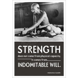 ... does not come from physical capacity it comes from indomitable will