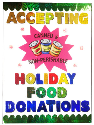 Holiday Food Donations Poster