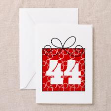 44th Birthday Mod Gift Greeting Card for