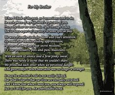 print that speaks of the enduring bond between you and your brother ...