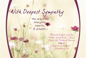 Christian Sympathy Quotes Thoughts amp Prayers