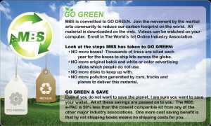 Go GREEN & SAVE