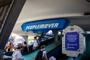 The entrance to the PeopleMover is at the bottom of Rocket Tower Plaza ...