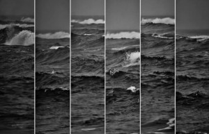 black and white, sad, sadness, sea, waves