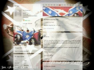 Ronnie Van Zant - Lynyrd Skynyrd MySpace Layout Preview