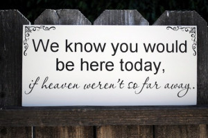 In memory of family Wedding Sign …wish I had seen this a month or ...