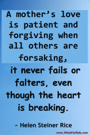 Quotes about mothers love loving mother quotes