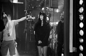 Cher, Burlesque | Cher waiting to film a scene. ''It's a contemporary ...