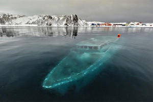 Sunken Yacht Antarctica