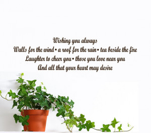 Irish Blessing Vinyl Wall Decal Words Quote Home decor Walls for the ...