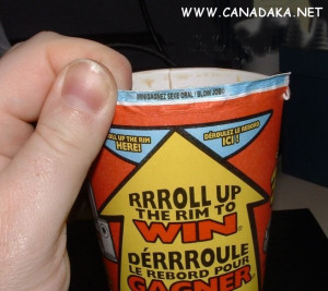 Now thats what I call Roll up the Rim !