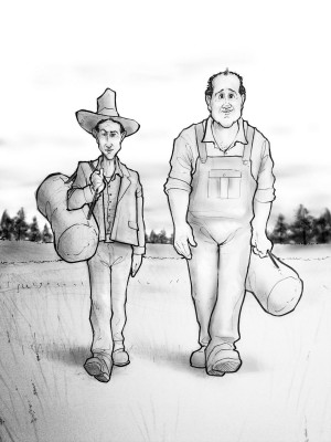 they would have a bit of farmland and live a happy life and lennie ...