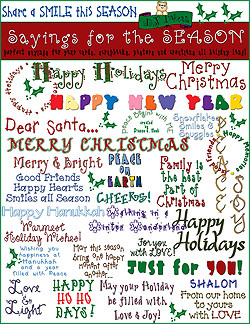 seasonal holiday clip art the holiday season sayings for the season ...