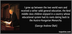 wars and received a rather solid general education, the kind middle ...