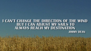Silent Journey Inspirational Quote by Jimmy Dean