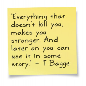 life is fodder for writing