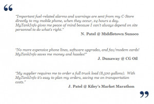 ... Embraces Fuel, Alarm and Compliance Management with MyTankInfo