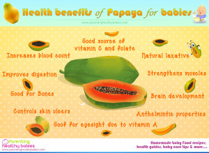 Benefits of Papaya in baby food