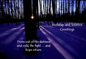 Happy winter solstice and Hanukkah