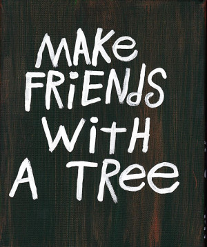 Word Art Painting Tree Friends Original Canvas Quote - Nayarts