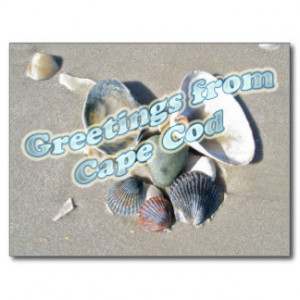 Cape Cod Massachusetts - Shell & Surf Postcards