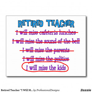 Retired Teacher Quot i Will Miss