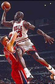 Magic Johnson, referring to the aerial artistry performed by Michael ...