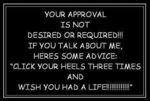 No approval required funny facebook quote