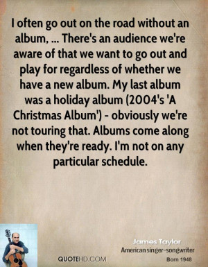 ... album. My last album was a holiday album (2004's 'A Christmas Album
