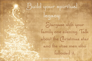 Build your spiritual legacy quote