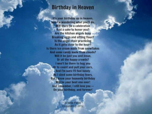 ... birthday in heaven to bree elle mom birthday in heaven quotes we can