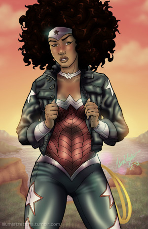 :aceawes0me:adlegend21:illumistrations:African American Wonder Woman ...
