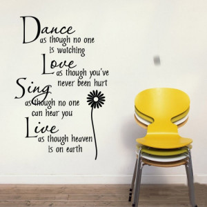 Discount-Off-ZooYoo-8034-Flower-Dance-English-Saying-Quote-Vinyl-Wall ...