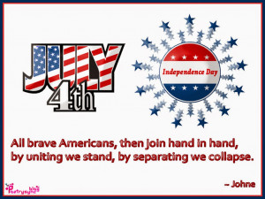 All brave Americans, then join hand in hand, by uniting westand, by ...
