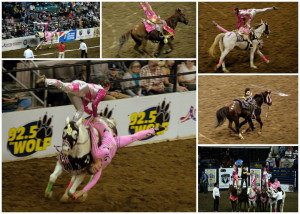 The rodeo also had a barrel racing event, clowns, and a few other ...