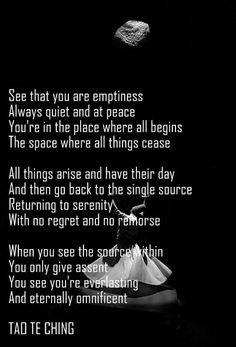 Tao Te Ching ~ emptiness - you Will See you're EverLasting and ...