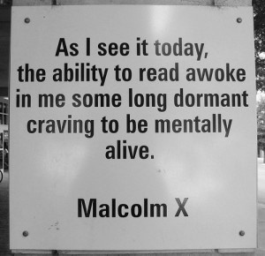 Malcolm X quote.