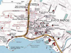 281185 Cyprus Maps And Paphos Hotel Map
