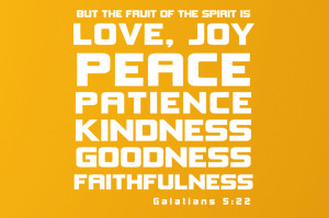 Galatians 5:22 But the fruit.. Typo Religious Wall Decal Quotes