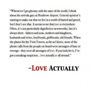 Quotes from love actually lobster